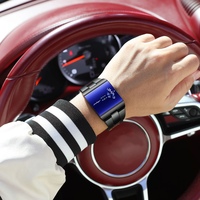 Montre Poedagar 857 de haute qualité avec cadran carré, bracelet en acier inoxydable pour homme, mouvement à quartz haut de gamme, étanche