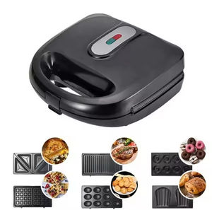 Machine à petit-déjeuner multifonctionnelle 6-en-1 amovible pour sandwichs, gâteaux, beignets et gaufres - Product Image 2