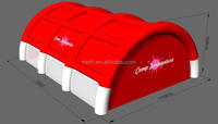 Tenda Olahraga Tiup PVC Berkualitas Tinggi, Tahan Udara, Tahan Lama, Model Hangar/Gudang 15x15x7.5m, Dapat Dilipat, Untuk Empat Musim