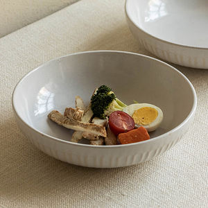 Assiette à soupe profonde en relief plat de grande capacité pour la cuisson (microdéfaut) - Product Image 6