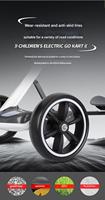 Nouvelle voiture électrique pour enfants Kart électrique Musique Éducation précoce et autres fonctions Pliable Installation gratuite Voiture jouet électrique