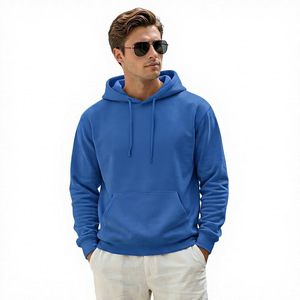 Sweat-shirts à capuche décontractés pour hommes de haute qualité, 100% coton, avec poche et logo brodé, écologiques, prix de gros BD - Product Image 3