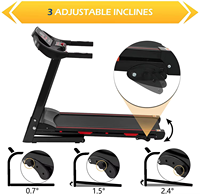 Tapis de course pliable pour la maison, idéal pour appartement et petits espaces, machine de cardio-training avec cadre pliable pour les séances de course quotidiennes