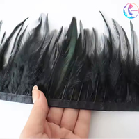 Plumes de Coq Teintées de 4 à 6 Pouces en Gros de l'Usine HK, Franges Décoratives pour Robes de Bal, Usage Domestique/Mariage/Mode