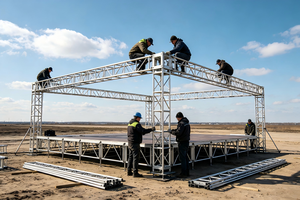 เวทีอลูมิเนียมกลางแจ้งคุณภาพสูง ติดตั้งง่าย ขายส่ง ปรับแต่งได้ สำหรับงานอีเว้นท์ คอนเสิร์ต และกิจกรรมต่างๆ - Product Image 5