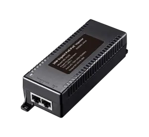 30w IEEE802.3af/at 48V Gigabit Power over ethernet PoE enjektörü anahtarı