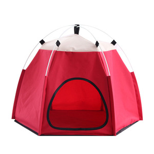 Tenda desain baru tenda hewan peliharaan semi-tertutup portabel, tenda anjing kucing anjing tahan lama dapat dilepas - Product Image 6