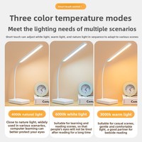 Lampe de bureau LED moderne et minimaliste, rechargeable, à commande tactile USB, protection oculaire, veilleuse de lecture pour étudiant, lumière d'ambiance, cadeau, commande par effleurement