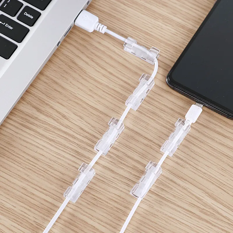 Multifunctional Usb Organizer Fixing Adhesive Desktop Wire Clip Fixed Cable Holder With Low Price