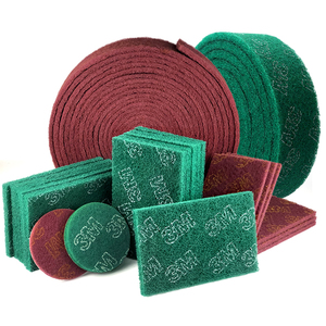 3m 7447 nylon màu Đỏ cọ rửa mài mòn Pad công nghiệp Nylon cọ rửa pad cho derusting & descaling - Product Image 1
