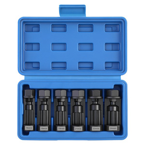 ชุดประแจหกเหลี่ยมแบบลูกบอลสำหรับถอดน็อตโช้คอัพเกรดอุตสาหกรรม TAI YUE Hi-Spec 6 ชิ้น ขนาด 1/2 นิ้ว วัสดุ Cr-Mo สำหรับซ่อมรถยนต์ สีดำ - Product Image 1