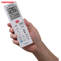 Control Remoto Universal de CA de Plástico con Código Fijo, Diseño de Linterna de Emergencia, Alcance de 100m y Función de Temporizador