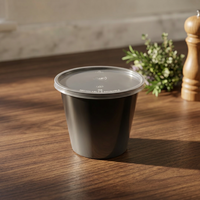 Conteneur Rond en Polypropylène Vierge Écologique de Qualité Alimentaire, Capacité 750 ML, Personnalisable pour Aliments en Conserve