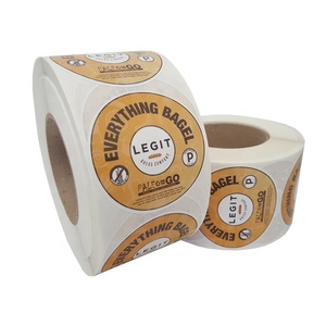 Không thấm nước Vinyl tùy chỉnh cà phê Ice Cream Stickers nhãn <span class=keywords><strong>Maker</strong></span> in ấn Vòng Stickers với logo - Product Image 2