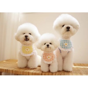 Vente en gros de <span class=keywords><strong>bandana</strong></span> personnalisé <span class=keywords><strong>pour</strong></span> chien collier d'animaux à fleurs imprimé mignon accessoires de collier de Noël avec logo en tissu - Product Image 1