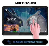 Monitor Android Todo en Uno con Pantalla Táctil Full HD de 21.5/24/27/32 Pulgadas, Cartel Digital de Pared, Cámara con IA, POE, NFC, Publicidad
