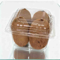 Fabricant de boîtes à fruits en PLA transparentes, recyclables et biodégradables de 125g, 250g, 300g, 500g, pour fraises, emballage écologique en forme de coquille