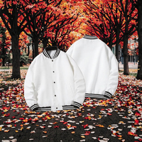 Blouson d'aviateur simple boutonnage OEM pour hommes, col montant, fermeture à glissière, automne, printemps, coupe-vent en toile avec broderie