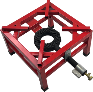 Réchaud à gaz portable en fonte robuste pour l'extérieur, brûleur unique haute puissance, idéal pour le camping, les grillades, la terrasse et la cuisine domestique - Product Image 4