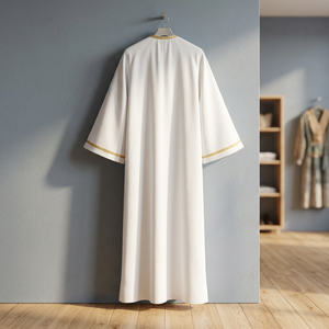 Vestido de Coro de Iglesia de Manga Larga, Túnica Blanca de Ángel, Poliéster, Servicio OEM - Product Image 3