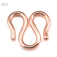 Fermoir de collier classique en forme de W XD P102 en argent sterling 925, fermoir de bracelet en forme de W facile à utiliser