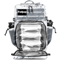 Sac à dos de voyage Trailpop Pilot avec plusieurs compartiments pour passeport et tablette, conçu pour les voyageurs fréquents