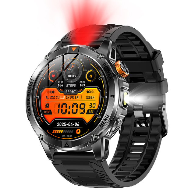 Direct Factory 8773EWE Smart Watch Men 1.53" Screen VC30F_S Sensor 1000mAh Battery IPX8 100+ Sports BT 5.2 AI Voice Assistant