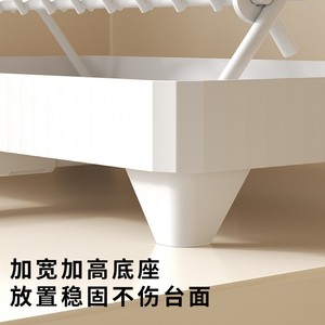 Égouttoir de cuisine personnalisé pliable avec bac de récupération d'eau auto-vidant, grande taille, forme carrée - Product Image 2