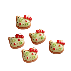 Simulación de comida de juguete: Huevos fritos, pan, <span class=keywords><strong>hamburguesas</strong></span>, rebanadas de tostadas, resina DIY, pegamento, fundas para teléfonos, joyería - Product Image 4