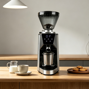 Molinillo de Café Comercial de Muelas Planas de 64 mm con Control Digital de Cantidad y Pesaje para Espresso - Product Image 6