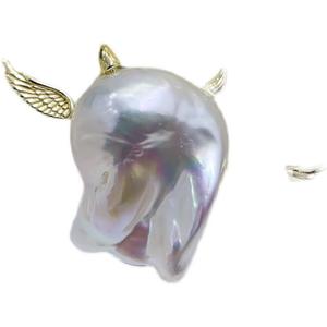 Accessoires en perles DIY en argent S925, série Sky Top Drift, petit diable, forme baroque, apprêts de bijoux - 5003 - Product Image 5