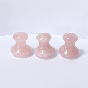 เครื่องมือนวดหน้าเห็ดคริสตัลสีชมพูเครื่องนวดหน้าเครื่องนวดกัวชาโรสควอตซ์เครื่องมือนวดหน้าเห็ดกัวชา - Product Image 6