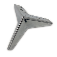 Pieds de canapé triangulaires en chrome de haute qualité XUDAN, pieds de meubles en forme de Y, pieds de canapé en fer, patas métalliques