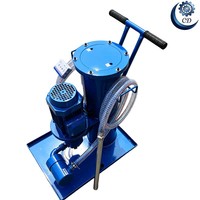 Chariot de filtration d'huile hydraulique portable avec manomètre pour outils de machine, fabriqué aux États-Unis et au Canada