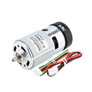 Chihai Robot Berkendara Motor, CHR-775S-ABHL DC Magnetik Holzer Encoder Motor 24,0v8000rpm 12,0v4000rpm