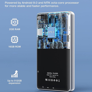 Lecteur MP3 portable Android avec WiFi, Bluetooth, son HiFi sans perte, 2 Go <span class=keywords><strong>de</strong></span> RAM, 16 Go <span class=keywords><strong>de</strong></span> ROM, lecteur audio intelligent pour étudiants, cadeau - Product Image 2