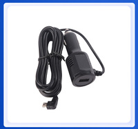 Chargeur de voiture OEM d'usine 3,5 m 5 V 2 A 2,5 A 3 A Type-C, alimentation pour dashcam avec double circuit indépendant