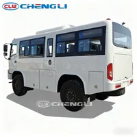 Autobús Minero Dongfeng de 24 Plazas, 4x4, con Volante a la Derecha, Autobús de Transporte de Pasajeros Todoterreno para Transporte en Zonas Mineras