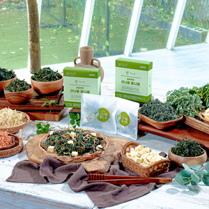 อาหารมังสวิรัติแบบเกาหลีแช่แข็งผักผสมผักภูเขาขนมมังสวิรัติเพื่อสุขภาพผลิตจำนวนมากสำหรับตั้งแคมป์อาหารมังสวิรัติ - Product Image 3