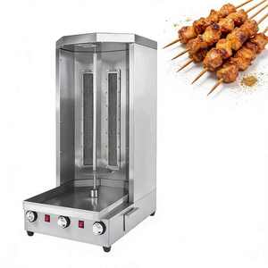Asador vertical multifuncional giratorio a gas con control de temperatura independiente para kebab, pato asado y pollo - Product Image 3