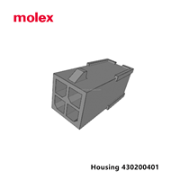 Molex 0430200401 Micro-Fit 3.0 Series 4 Position Nylon-Stecker gehäuse 3,00mm Kfz-Kabelst ecker