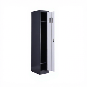 Armoire en acier à <span class=keywords><strong>porte</strong></span> simple de style moderne avec serrure, casier métallique pour la maison, l'hôpital, l'école - Product Image 4
