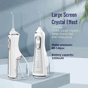 Portable Water Flosser Dentaire Oral Irrigator Pick 5 Modes Rotation <span class=keywords><strong>Jet</strong></span> <span class=keywords><strong>Pour</strong></span> Le Nettoyage Des <span class=keywords><strong>Dents</strong></span> Fil Floss Bouche Machine À Laver - Product Image 6