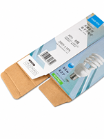 Boîtes personnalisées en kraft avec fond inserté pour l'emballage des ampoules LED avec logo personnalisé