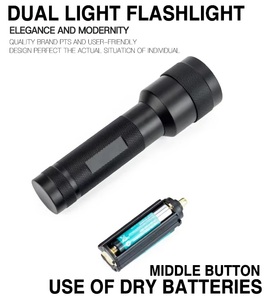 Nhà sản xuất tùy chỉnh Hợp kim nhôm Led 395nm Blacklight <span class=keywords><strong>UV</strong></span> đèn pin cho cắm trại - Product Image 4