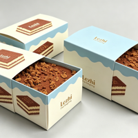 Boîte en carton de haute qualité pour gâteau Tiramisu, boîte à pâtisserie personnalisée, boîte à gâteau au fromage mousse, boîte longue à tiroir