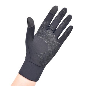 Running <b>Gloves</b> Black Fleece Lined <b>Touchscreen</b> Non Slip For Cycling Hiking Unisex Adult - Product Image 1