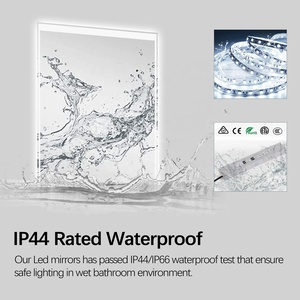 Espejo LED Inteligente para Baño, Montado en la Pared, Resistente al Agua, Antiexplosión, con Sensor Táctil - Product Image 6