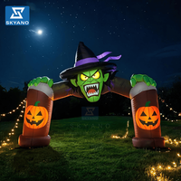 Décoration gonflable d'Halloween : Arche de sorcière publicitaire, modèle gonflable pour Halloween