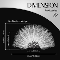 Serre-tête en plumes d'herbe de la pampa artificielle blanche personnalisé en gros pour Carnaval, Festival, Halloween, Soirée costumée, Mariage, Style Bohème